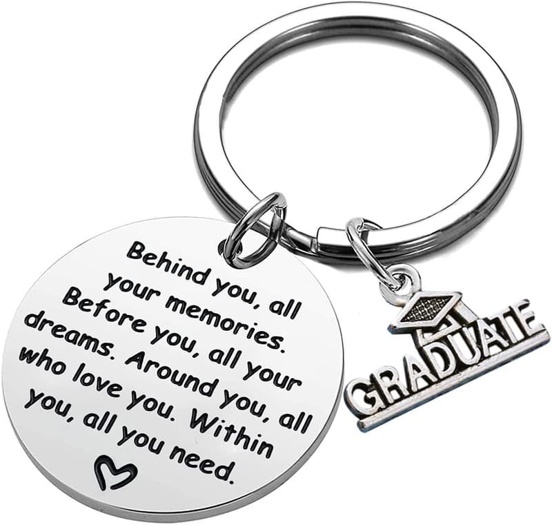 Inspirational Graduation Keychain for 2025 Grads