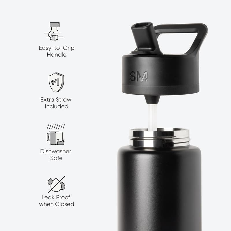 Father's Day 30oz Stainless Steel Water Bottle with Straw Lid