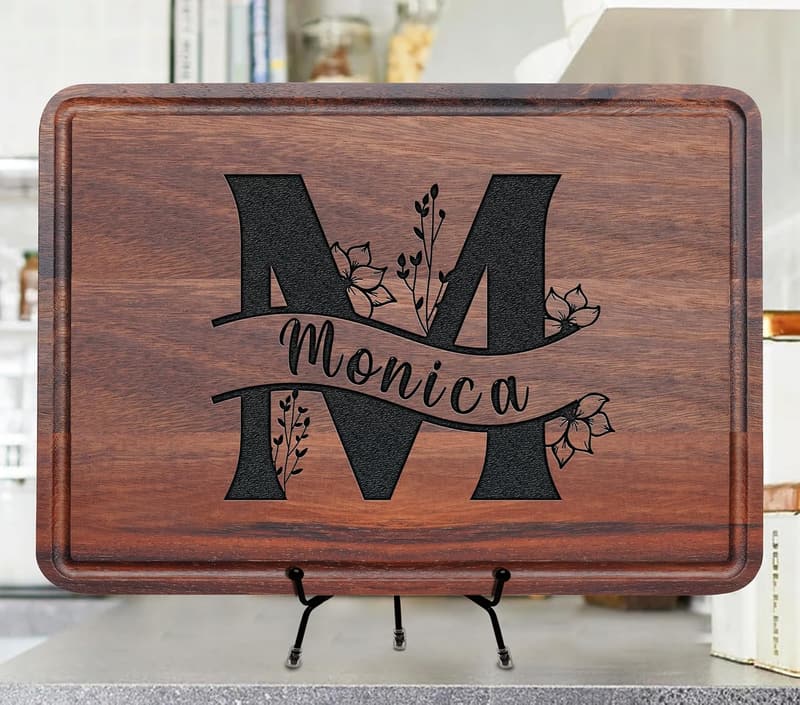 Personalized Cutting Board for Mother's Day - Monogrammed Gift