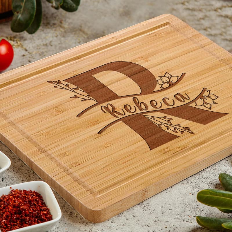 Personalized Cutting Board for Mother's Day - Monogrammed Gift