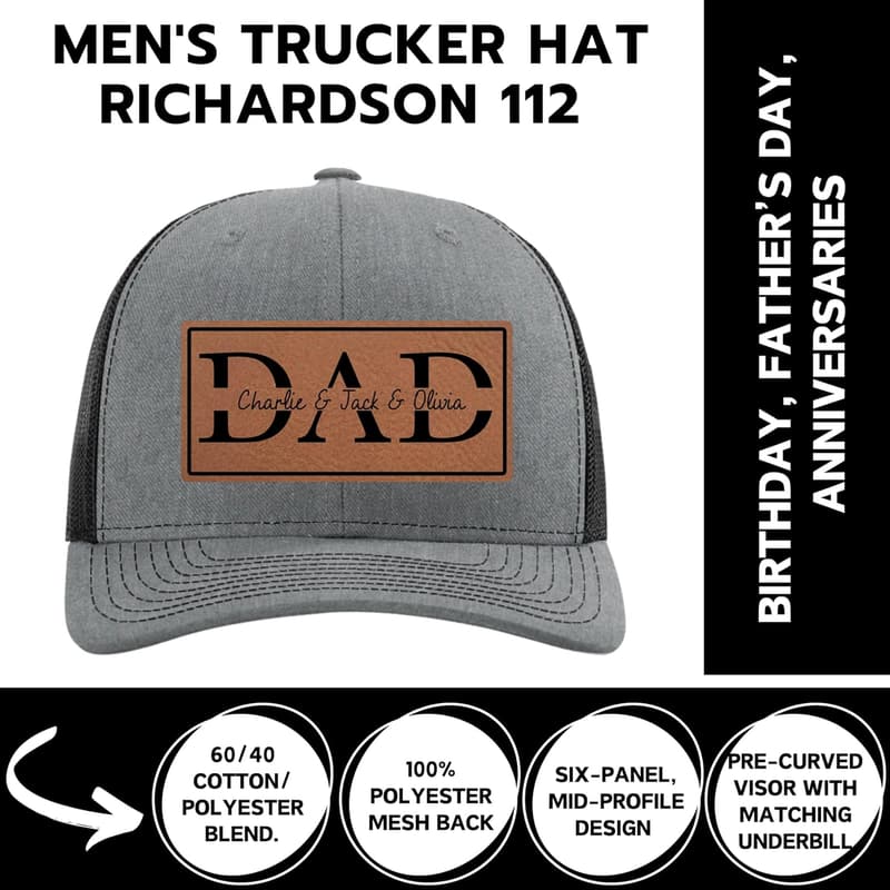 Personalized Dad Hat - Custom Gifts for Father's Day