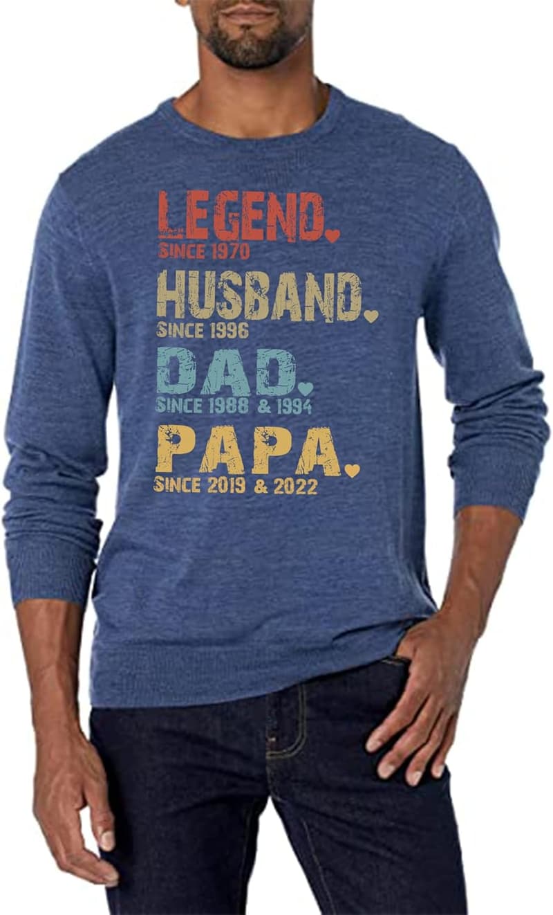Personalized Legend Grandpa T-Shirt for Father's Day