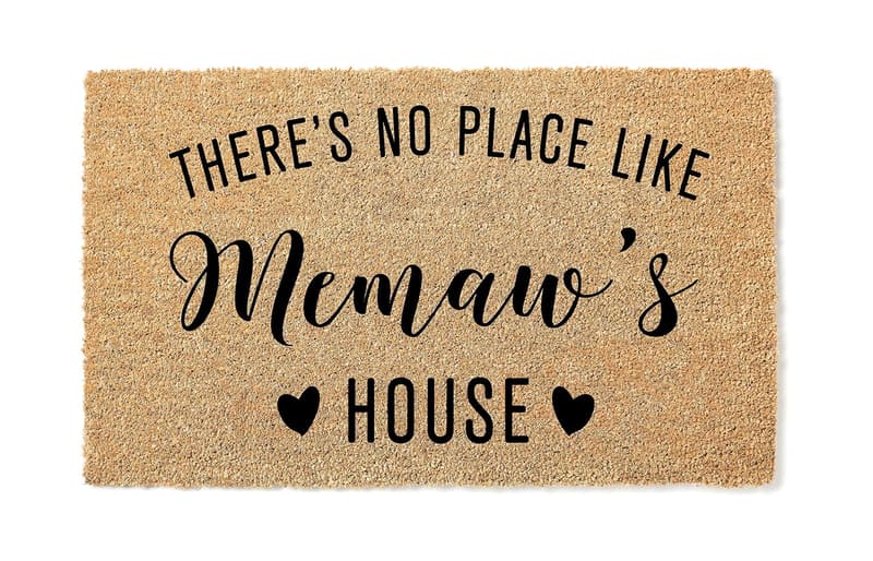 Personalized Coconut Coir Doormat for Grandparents' House