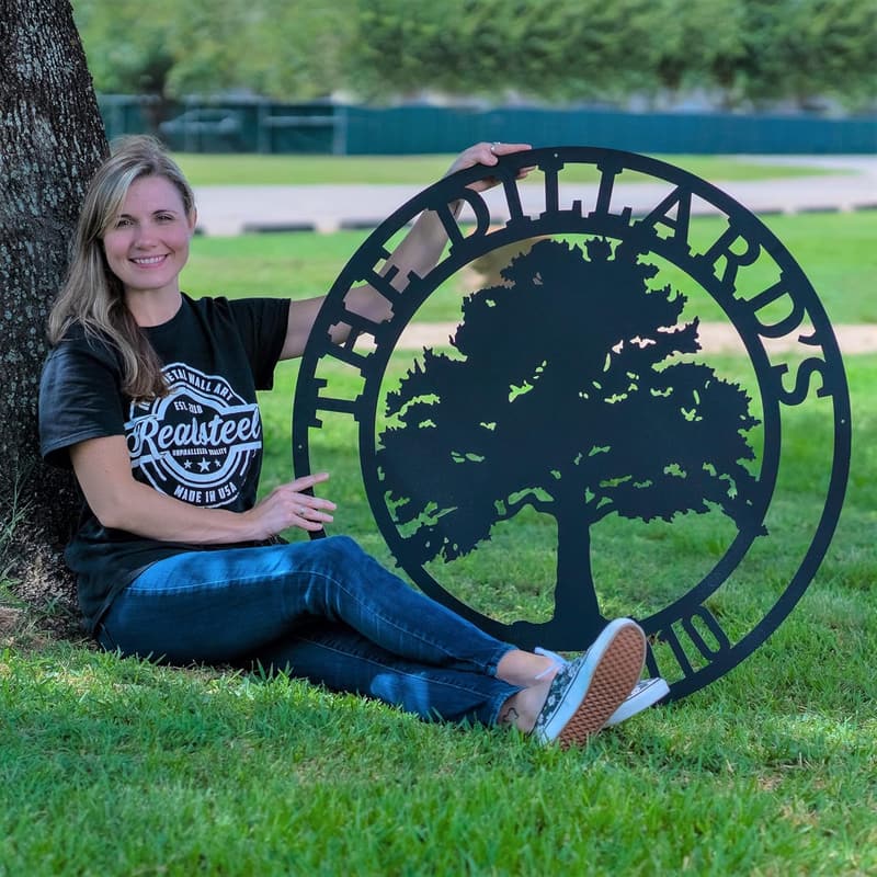Personalized Tree of Life Metal Wall Art for Families