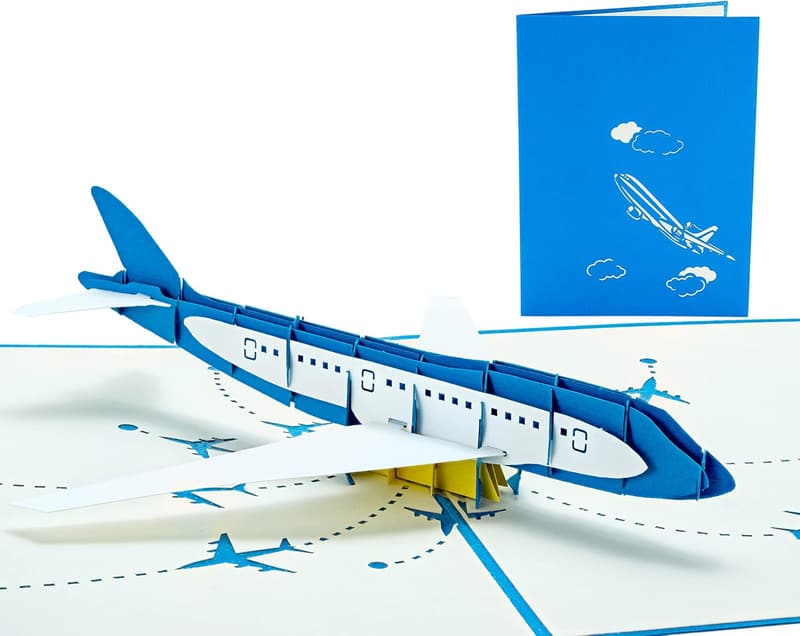 Airplane 3D Pop Up Card - Unique Gift for Any Occasion