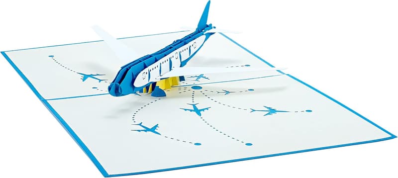 Airplane 3D Pop Up Card - Unique Gift for Any Occasion