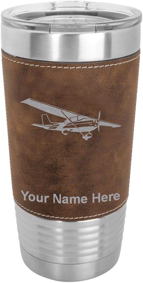 Personalized Engraved 20oz Airplane Tumbler Mug