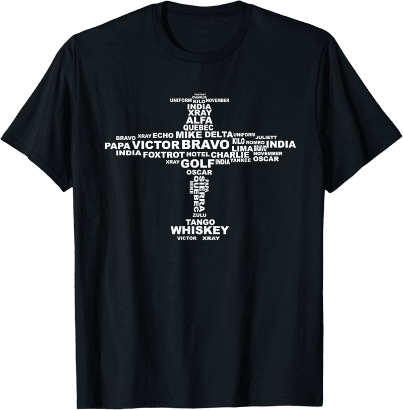 Phonetic Alphabet Tee - Cute Plane Letters Gift Shirt