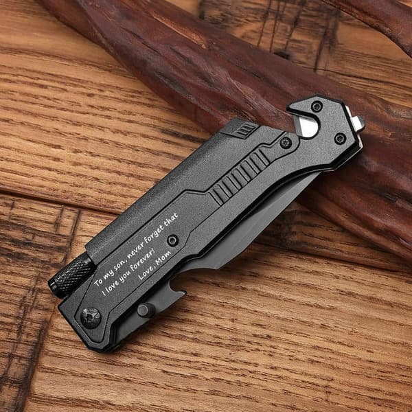 Personalized Engraved Folding Knife for Son's Birthday