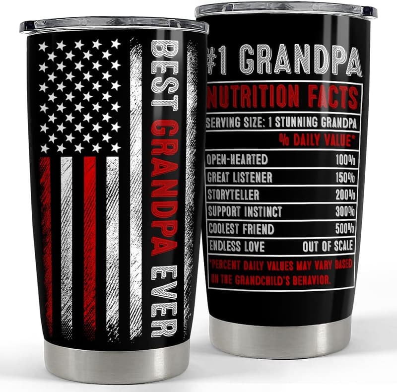 Best Grandpa Ever 20oz Stainless Steel Travel Mug