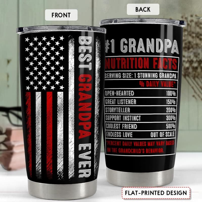 Best Grandpa Ever 20oz Stainless Steel Travel Mug
