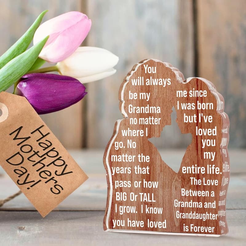 Personalized Acrylic Plaque for Grandma - Mother's Day Gift