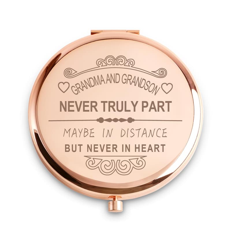 Personalized Compact Mirror - Sentimental Gift for Grandma