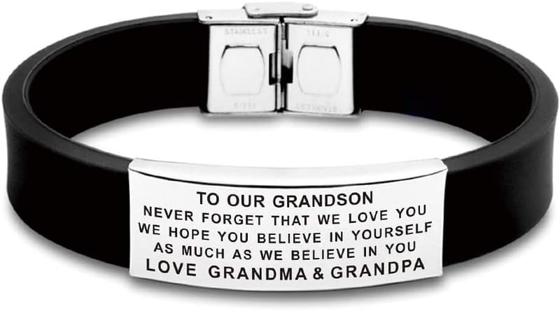 Inspirational Bracelet Gift for Grandson
