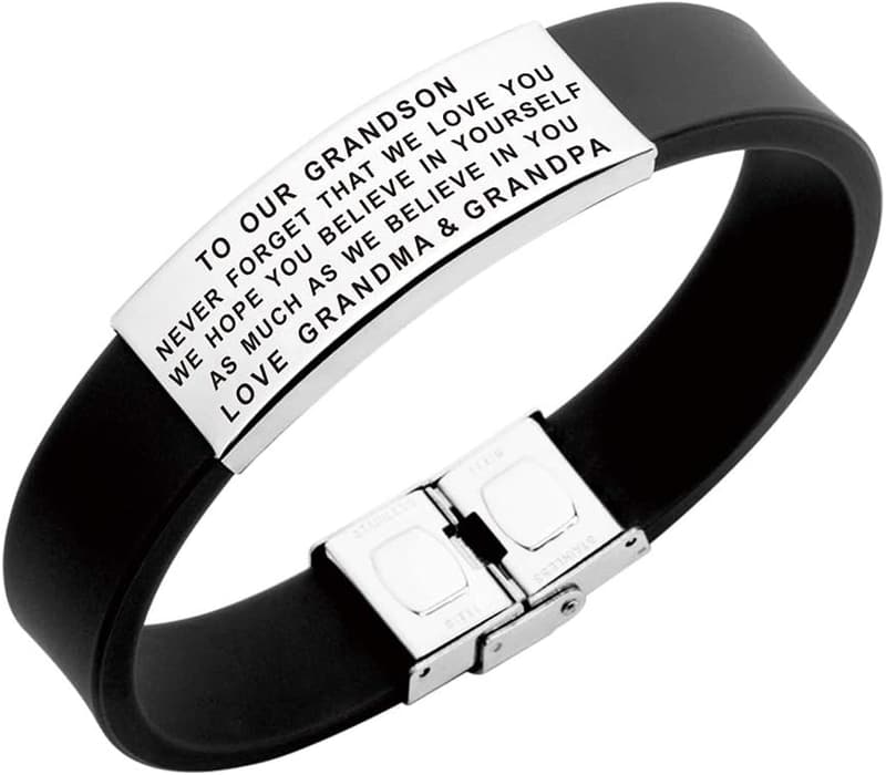 Inspirational Bracelet Gift for Grandson