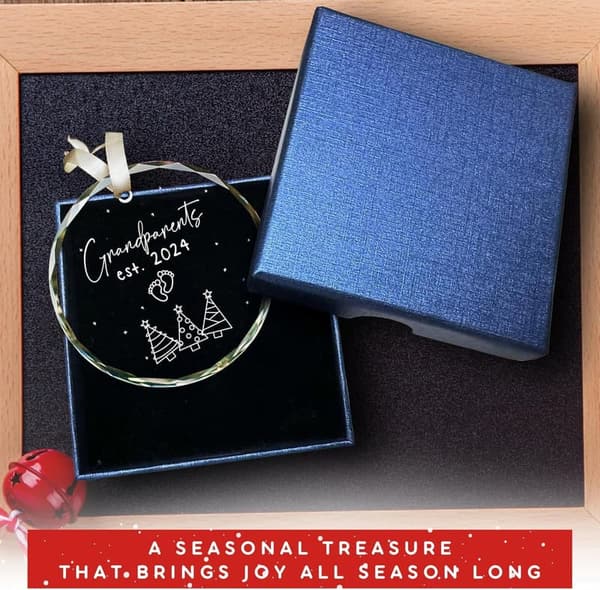 2024 Announcement Ornament for New Grandparents
