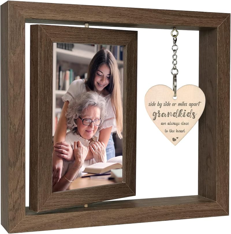 Grandparents' Day Photo Frame for Two 4x6 Pictures