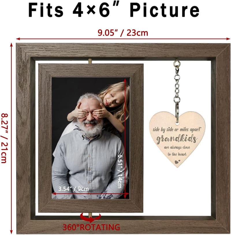 Grandparents' Day Photo Frame for Two 4x6 Pictures