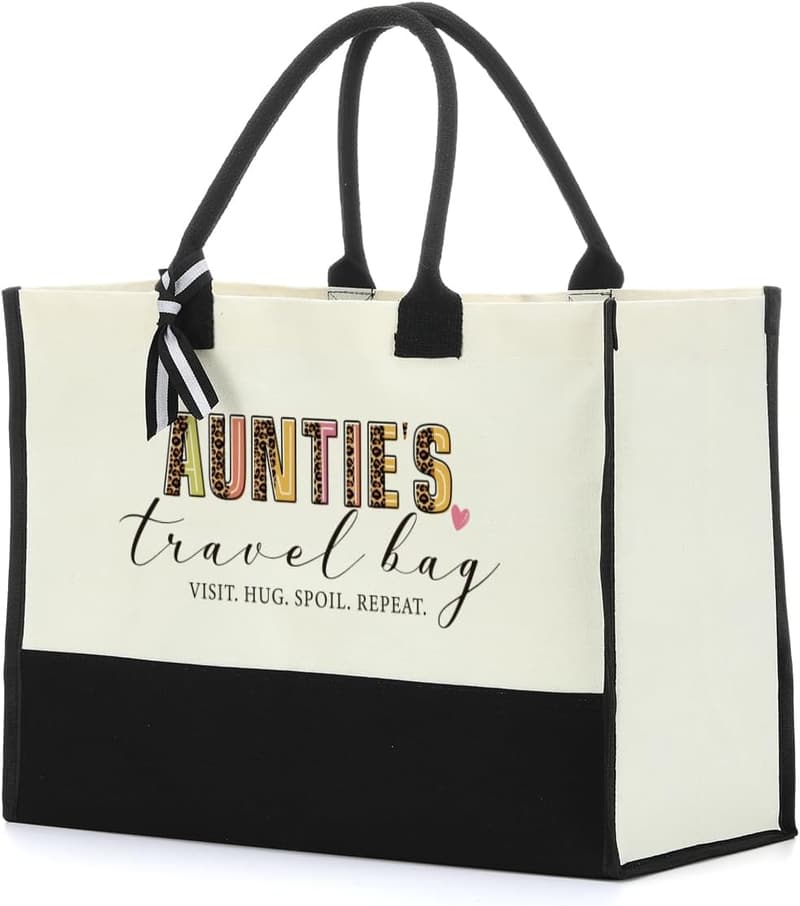 Mother's Day Canvas Tote Bag for Women, Grandma, Mom, Aunt