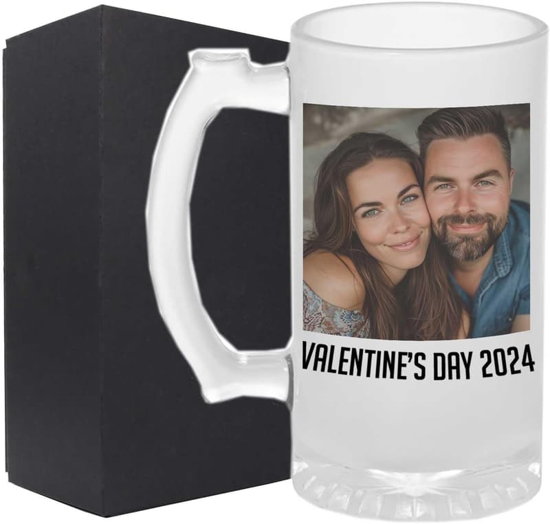 Personalized 16oz Frosted Beer Mug for Dad's Birthday