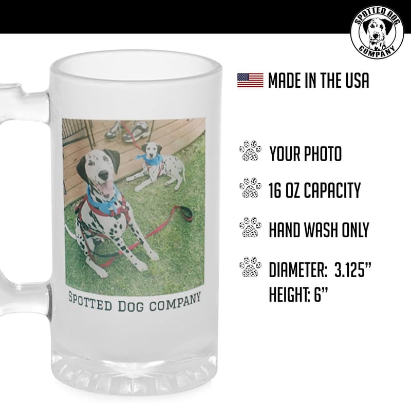 Personalized 16oz Frosted Beer Mug for Dad's Birthday