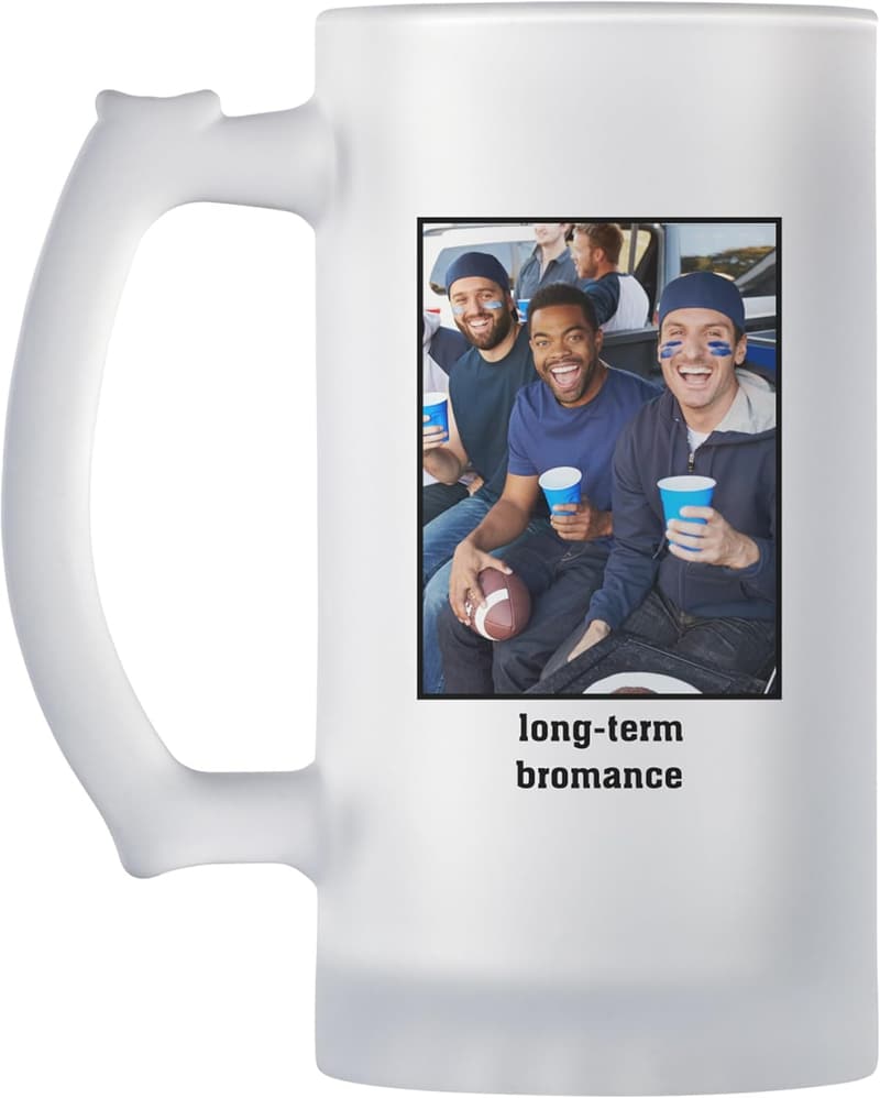 Father's Day Personalized Frosted Beer Mug - 16 oz