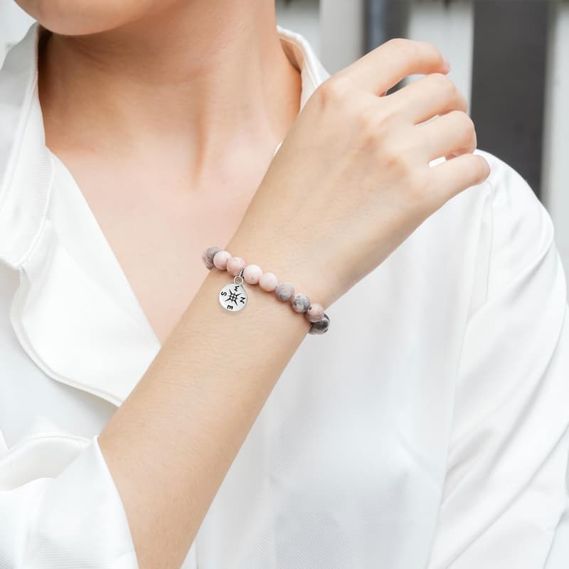 Retirement Bracelet for 2025 - Natural Stone Gift for Coworkers