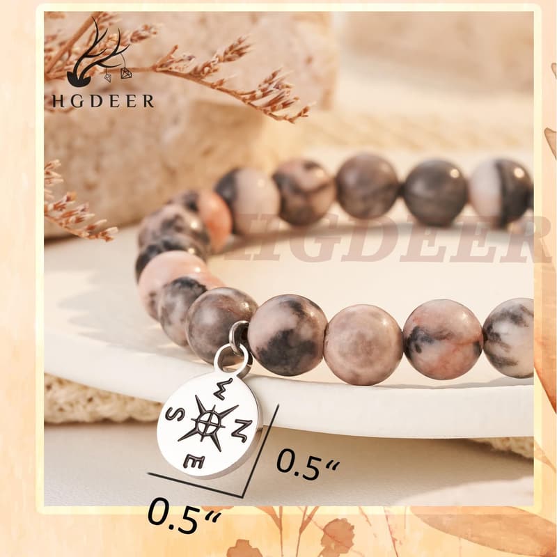Retirement Bracelet for 2025 - Natural Stone Gift for Coworkers
