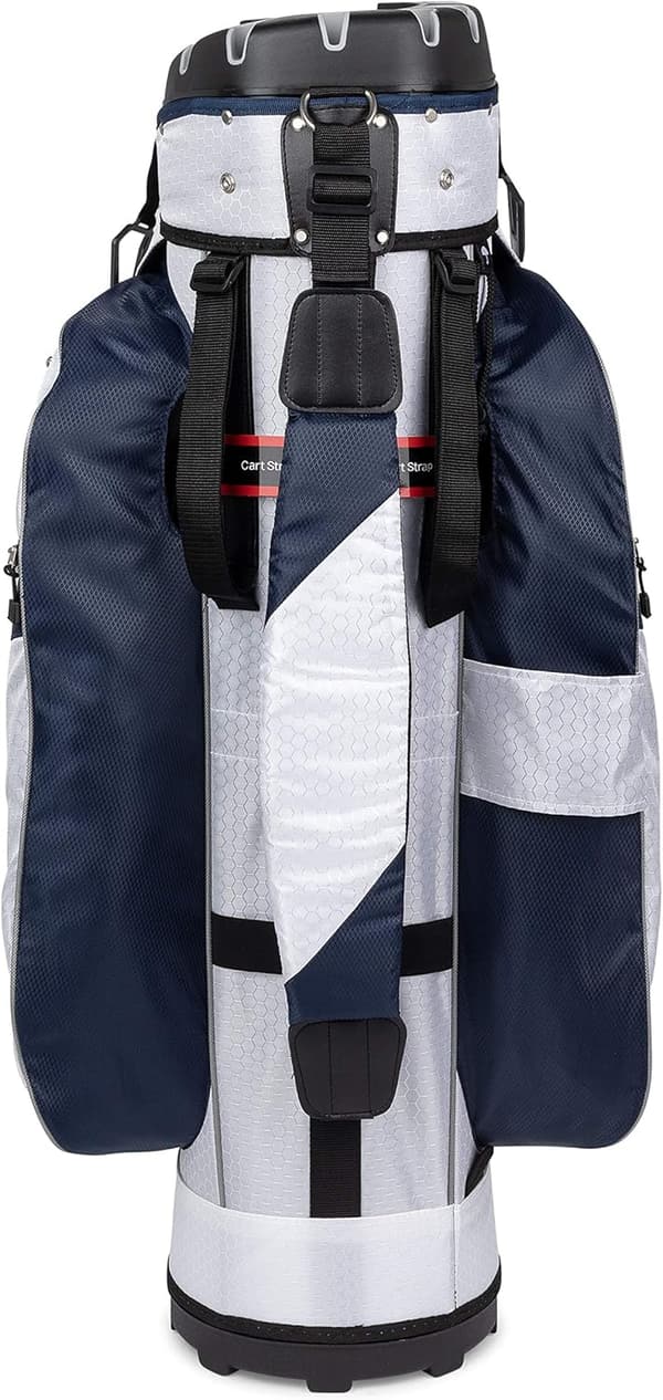 Golf Cart Bag with 14-Way Divider & Rain Hood Organizer
