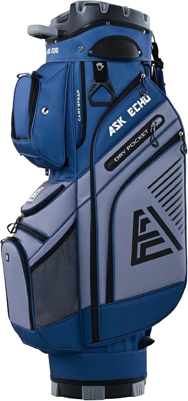 Premium 2024 Golf Cart Bag with 14-Way Organizer for Men