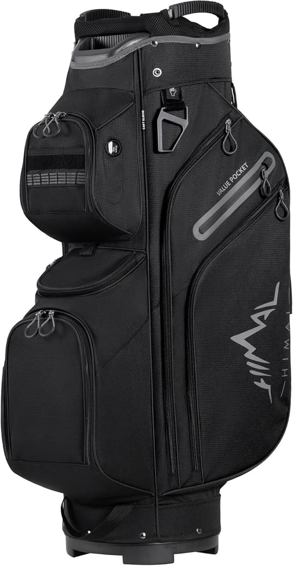 15-Way Organizer Golf Cart Bag with Rain Cover and Handles