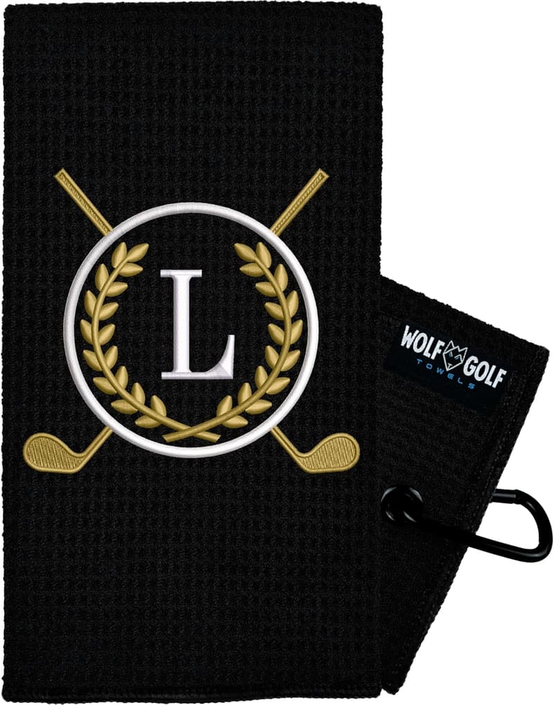 Personalized Monogrammed Golf Towel - Custom Gift for Players