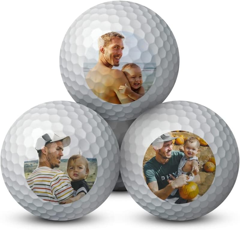 Personalized Golf Balls Gift Set with Stand for Father's Day