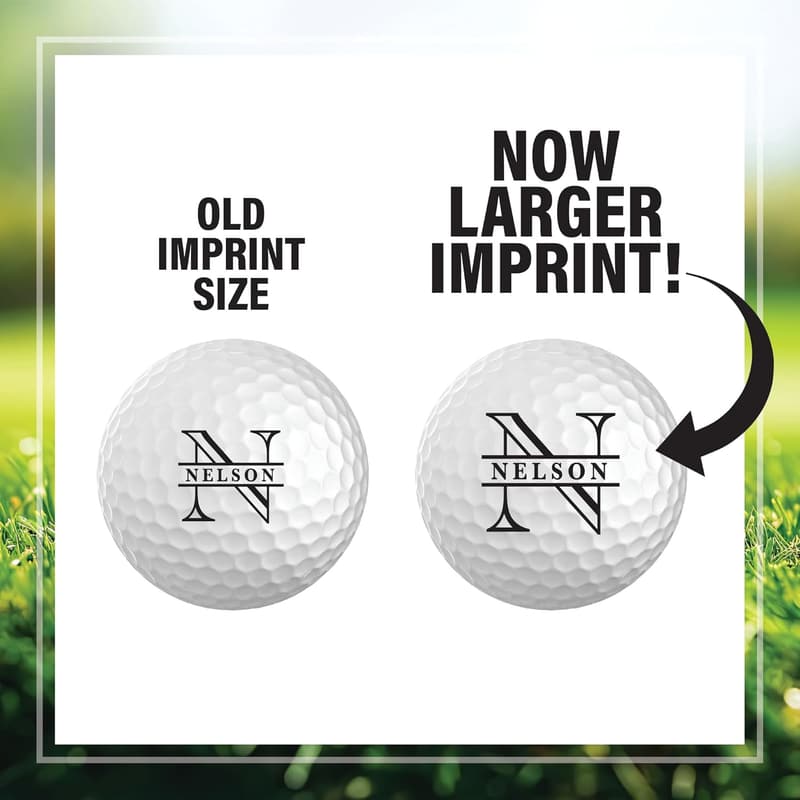 Personalized Golf Balls - Custom Name & Initial (Set of 6)
