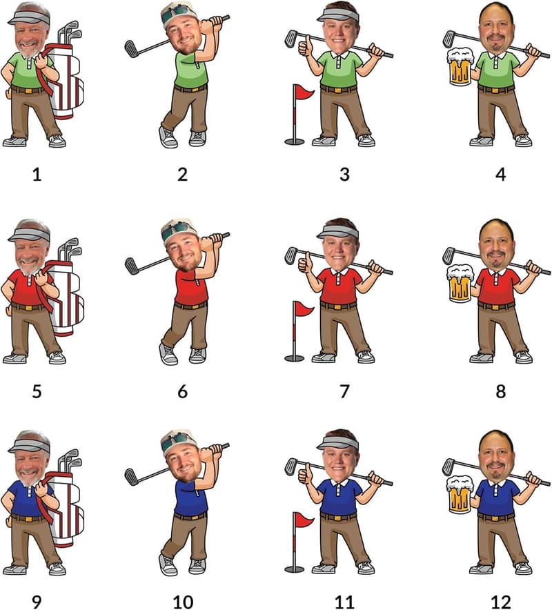 Personalized Funny Golf Balls for Men - Custom Photo Gift