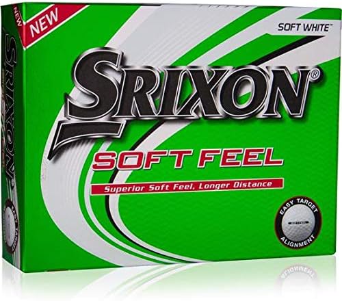 Personalized Srixon Soft Feel Golf Balls - White