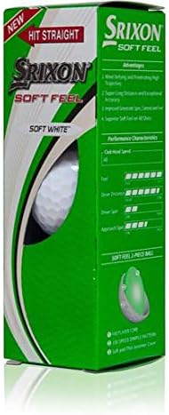 Personalized Srixon Soft Feel Golf Balls - White