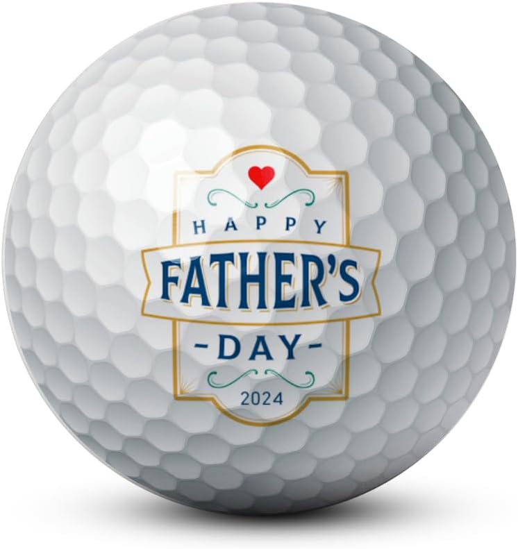 Personalized Father's Day Golf Balls Display Stand - 3-Pack