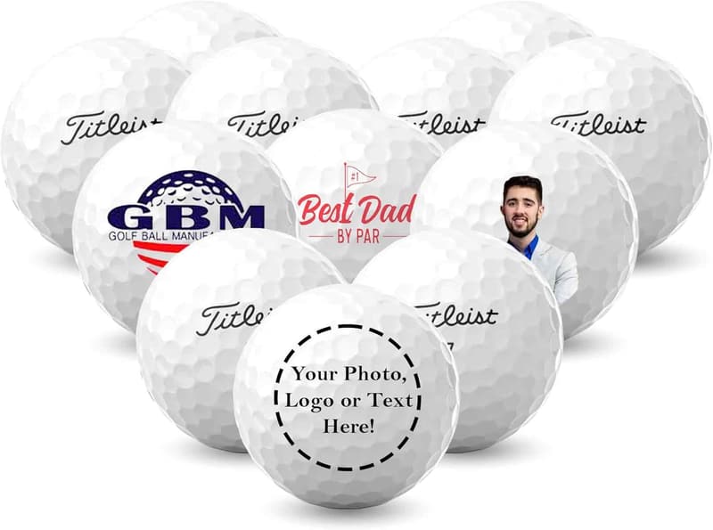 Personalized Golf Balls - 12-Pack Custom Logo Gifts