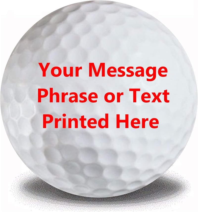 Personalized Golf Balls - 12 Pack with Custom Text