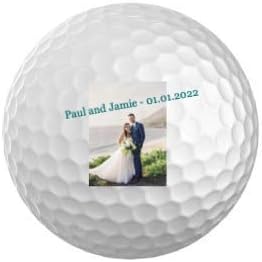 Personalized Golf Balls - Custom Text/Logo, 3-Pack