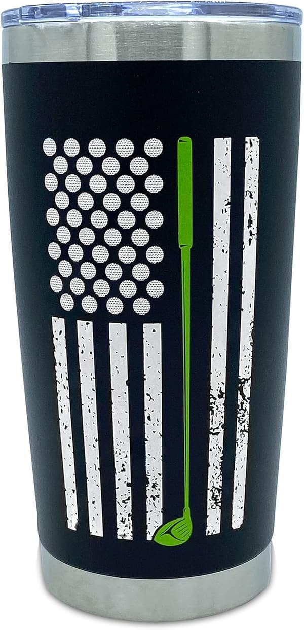 Unique Stainless Steel Golf Tumbler with Golf Balls – 20 oz