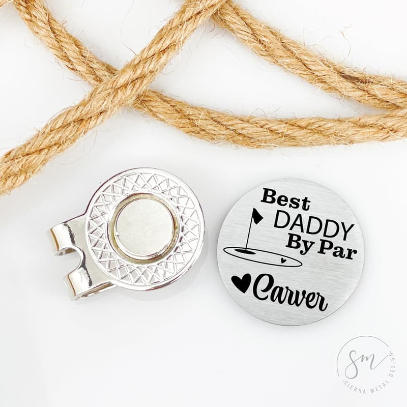 Father's Day Personalized Golf Ball Marker for Dad