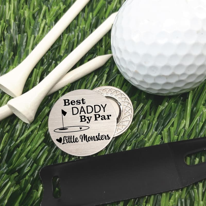 Father's Day Personalized Golf Ball Marker for Dad
