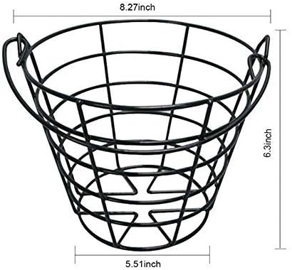 Golf Ball Storage Basket with Handle - Holds 50 Balls