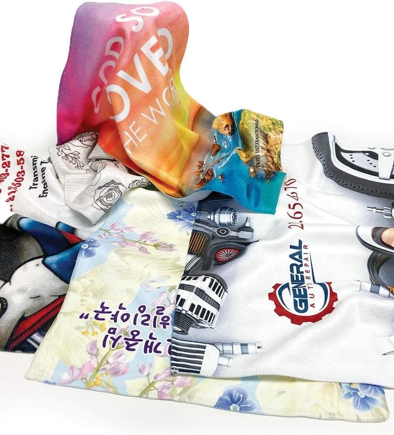 Custom Golf Towels - 4 Pack, Microfiber, Personalized Design