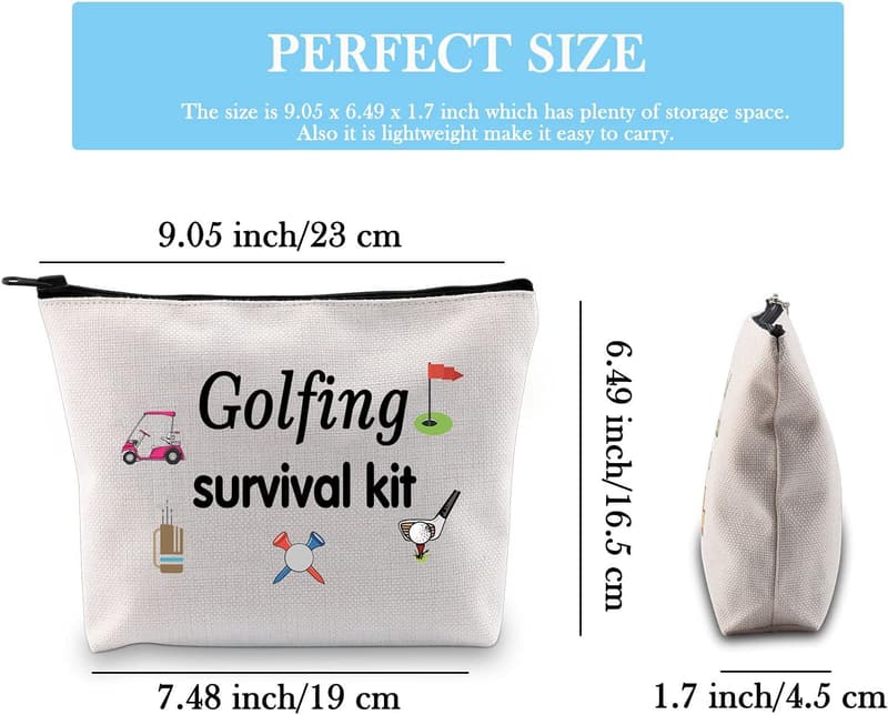 Golfing Survival Kit Makeup Bag for Golfer Moms