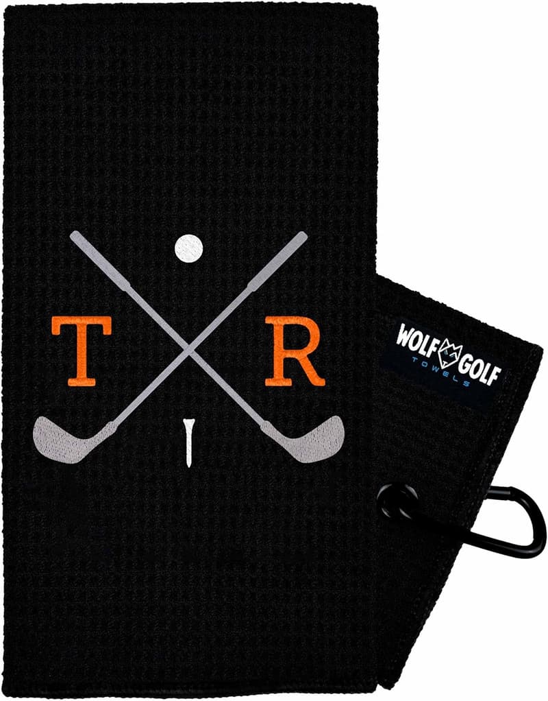 Personalized Wolf Golf Towel | Essential Golf Accessories