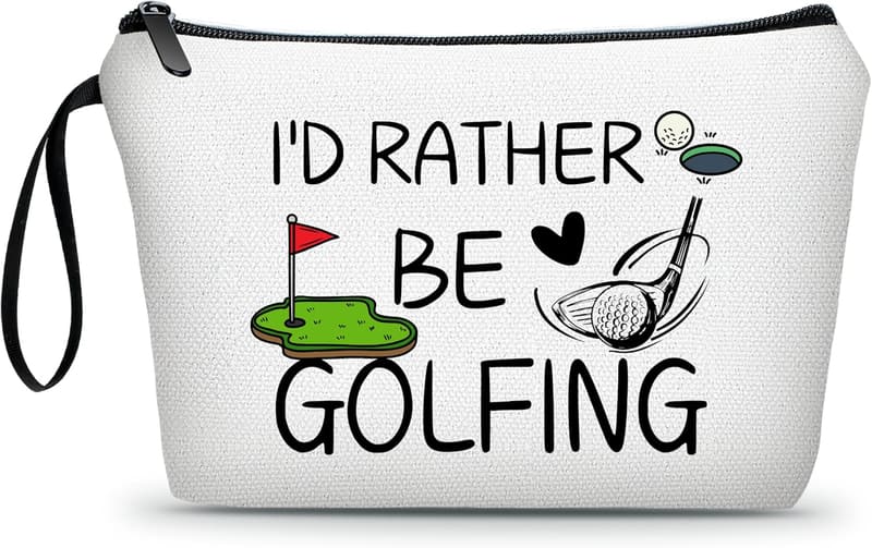Golf Gifts: Women's Golf Ball Bag & Cosmetic Purse