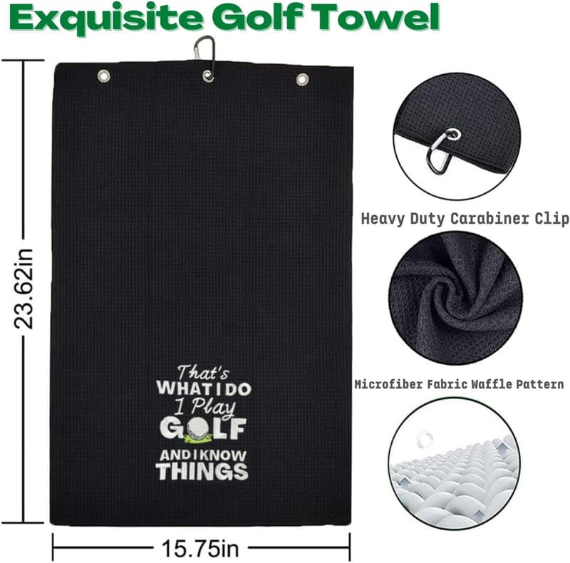 Funny Embroidered Golf Towel - Gifts for Golfers